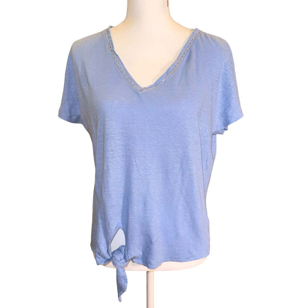 Tommy Bahama Women's Glimmering Cove Caftan Top Silver Size M